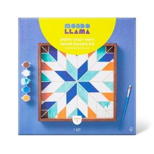 Paint-Your-Own Wood Mosaic Kit - Mondo Llama